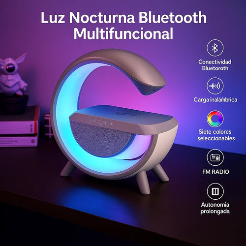 Lámpara LED + Parlante Bluetooth | Ambienta y Disfruta tu Música