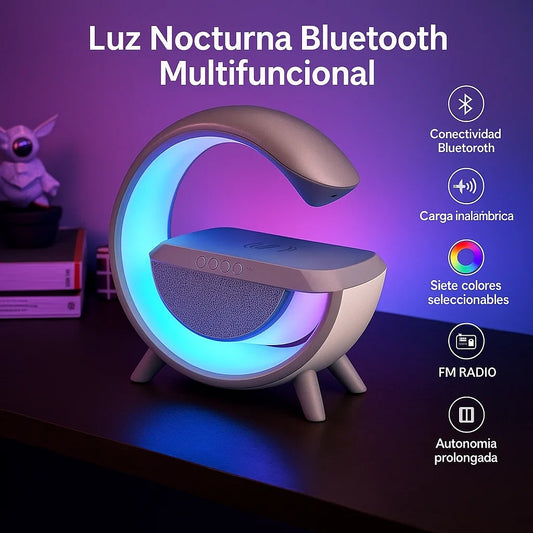 Lámpara LED + Parlante Bluetooth | Ambienta y Disfruta tu Música
